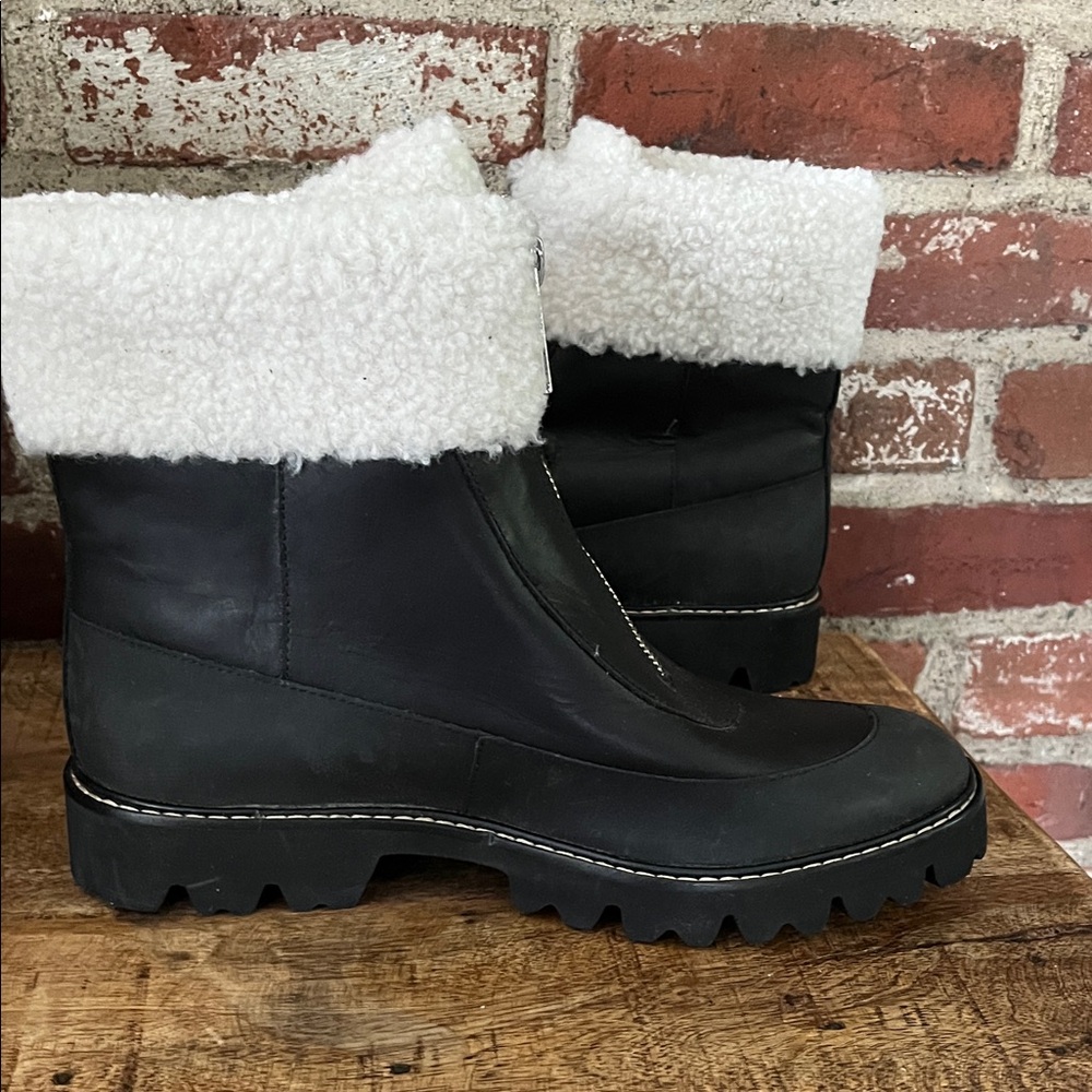 J. Crew Black and White Winter Boots new boots never worn - Picture 6 of 13